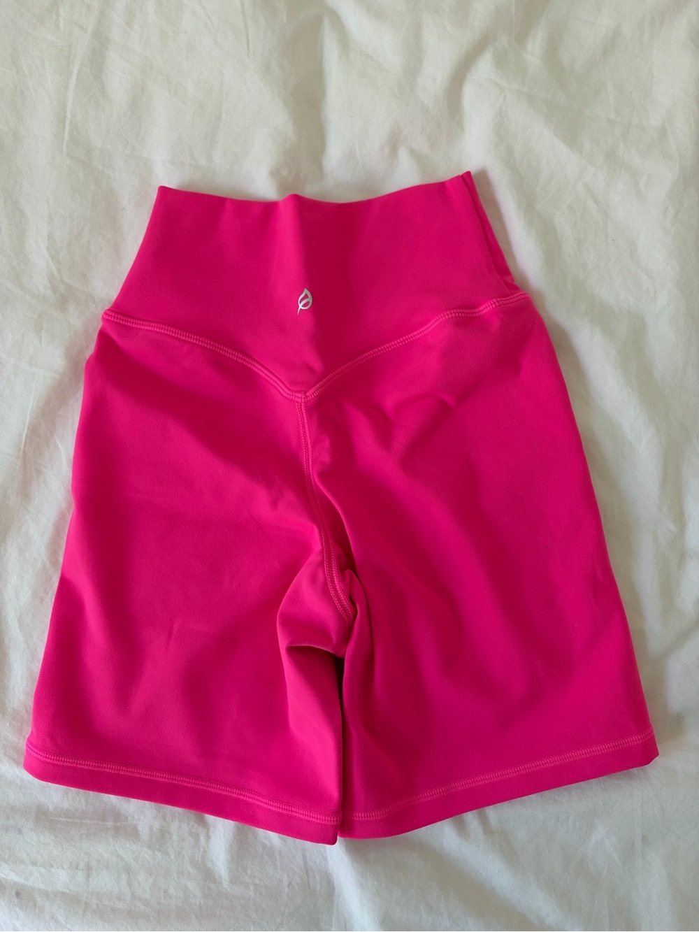 P'tula Vibrant Hot Pink High-Waist Bike Shorts
